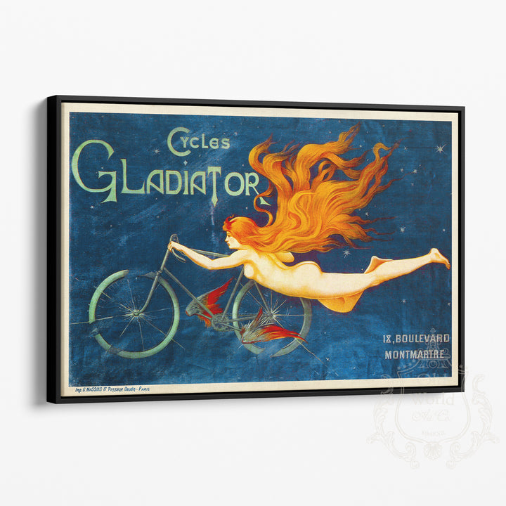 Cycles Gladiator Framed Canvas