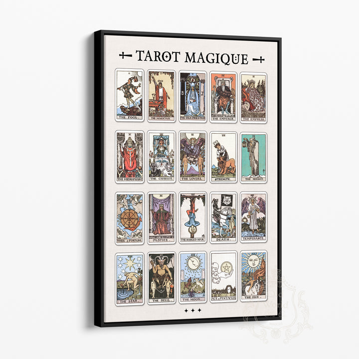 Tarot Magique Framed Canvas